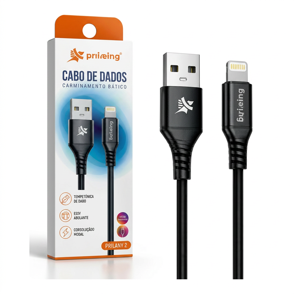 Cabo de carregamento para iPhone e iPad