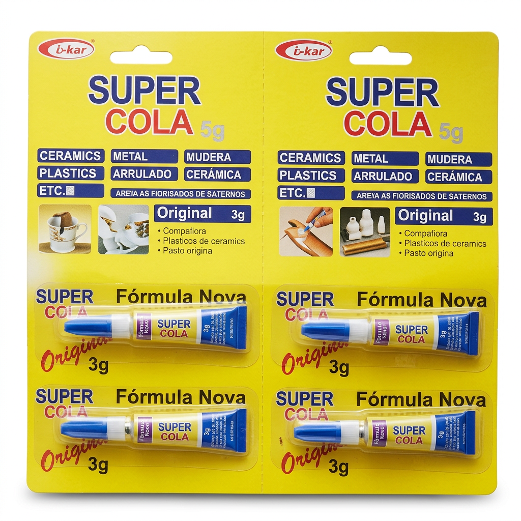 Tubo de supercola instantânea
